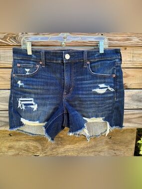 American Eagle Distressed Cutoff Midi Shorts Size 12 NWT